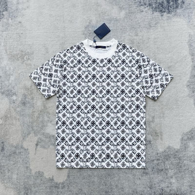 Playera Louis Vuitton Monogram White Deep Black