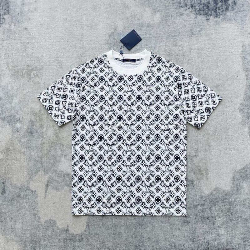Playera Louis Vuitton Monogram White Deep Black