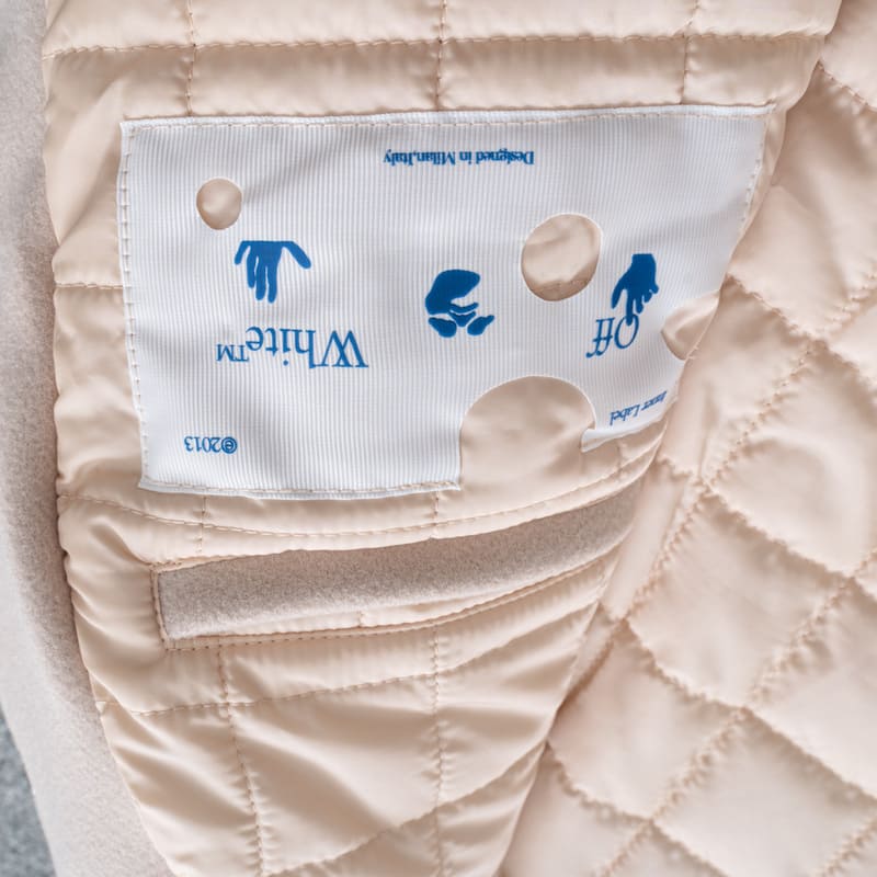 Chamarra Varsity Off-White x AC Milan