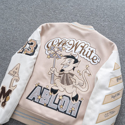 Chamarra Varsity Off-White x AC Milan