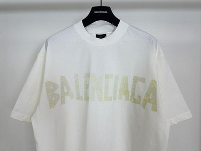 Playera Balenciaga Tape Type Blanco
