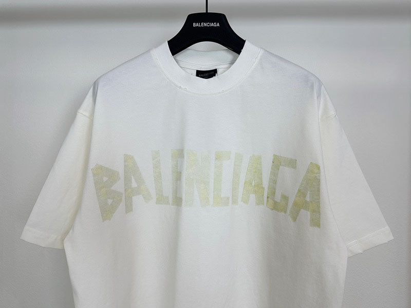 Playera Balenciaga Tape Type Blanco