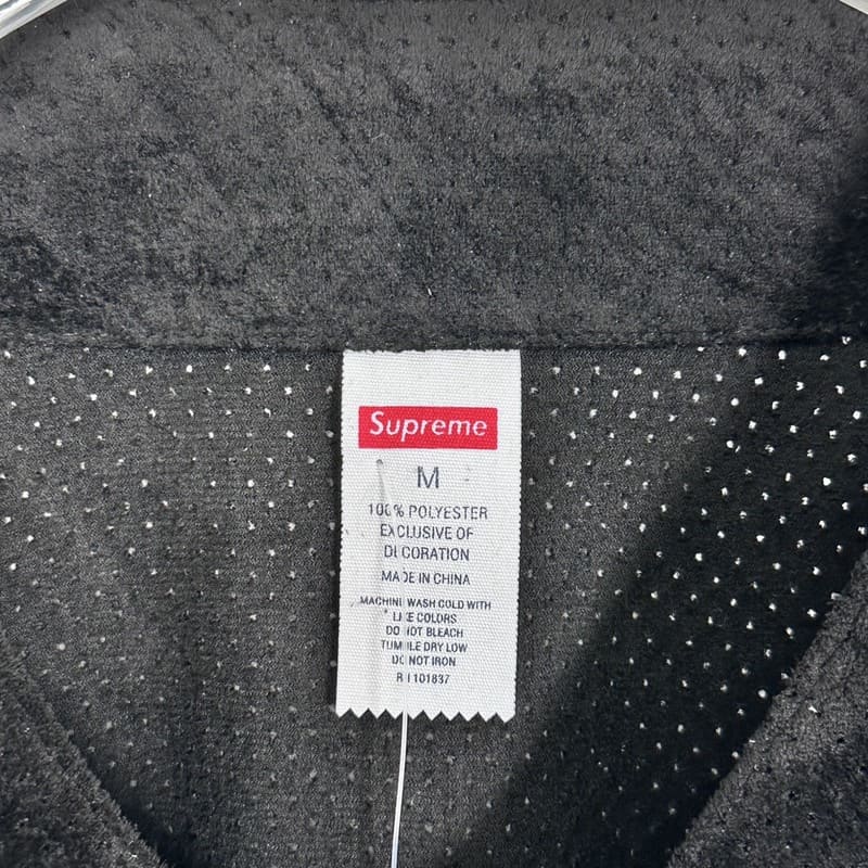 Playera Supreme Ultrasuede Mesh Baseball Negro