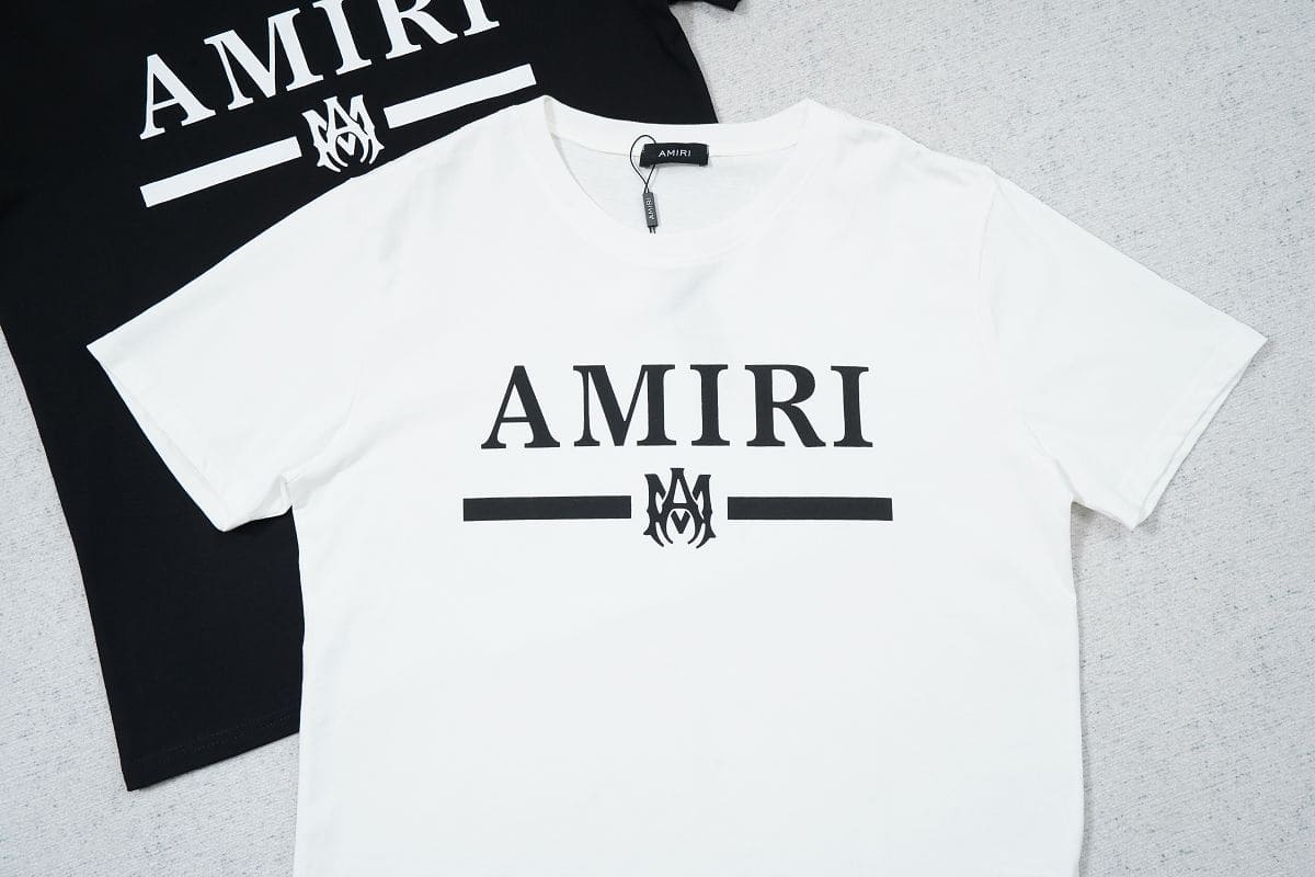 Playera Amiri Bar Logo White