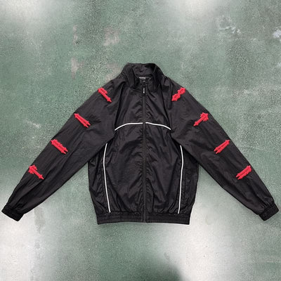 Conjuto Trapstar Irongate 2.0 Shellsuit Rojo Negro