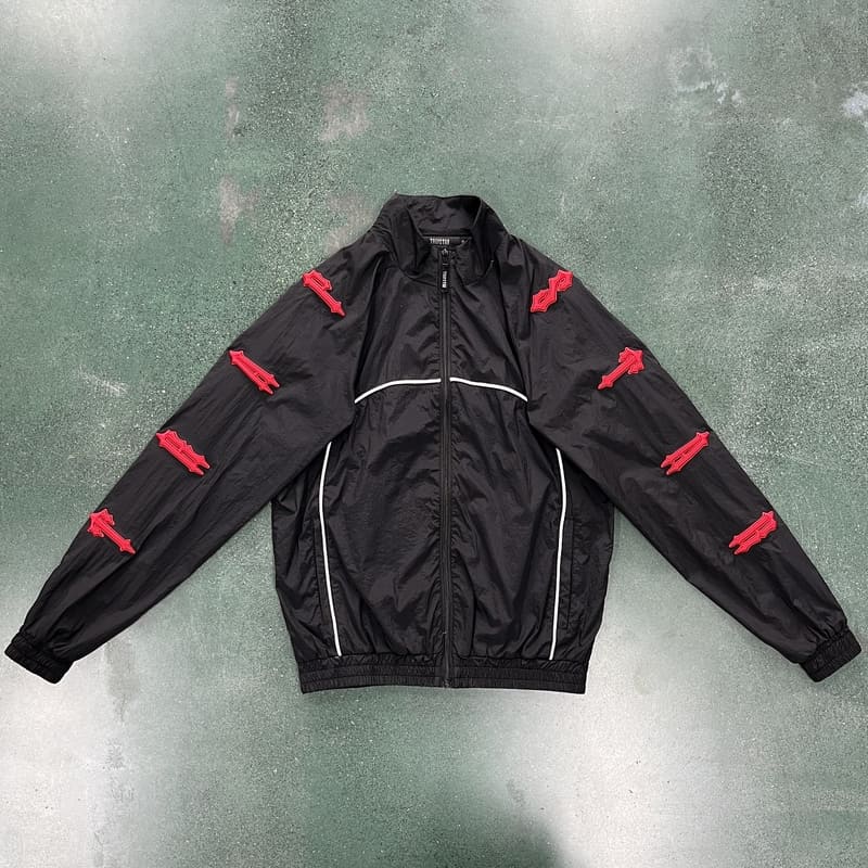 Conjuto Trapstar Irongate 2.0 Shellsuit Rojo Negro