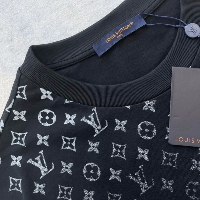 Playera Louis Vuitton Gradient Cotton Black