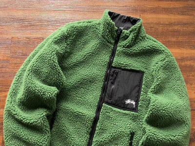Chamarra Stussy 8 Ball Sherpa Dupla Face