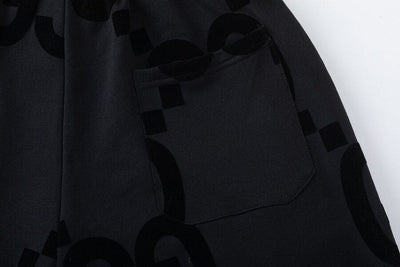 Bermuda Moletom Gucci GG Logo Negro