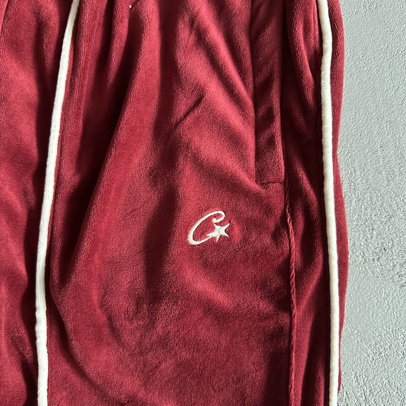 Pantalón Veludo Corteiz Vermelha