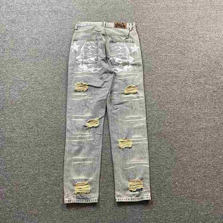 Pantalón Hellstar Torn Jeans Logo