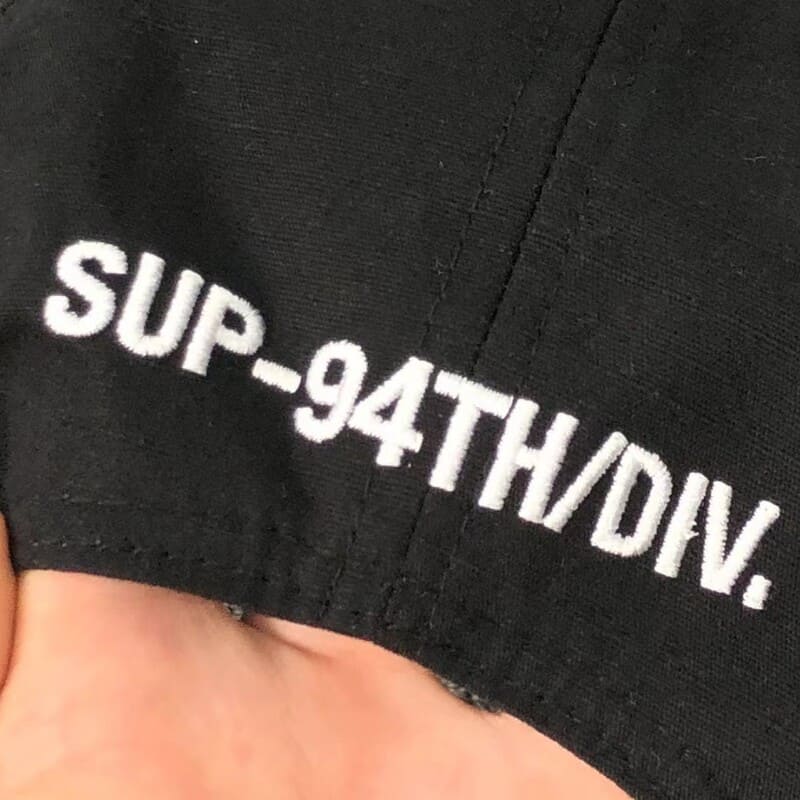 Gorra Supreme Military Camp Black Sup-94th/div