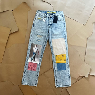 Pantalón Jeans Drew House Indigo Patchwork