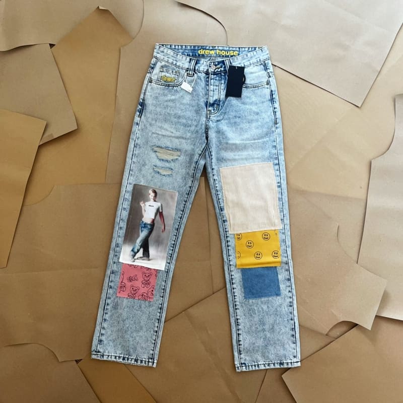 Pantalón Jeans Drew House Indigo Patchwork