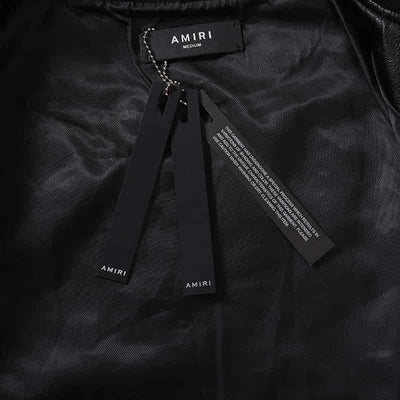 Chamarra Amiri MA Hollywood bomber Leather Black