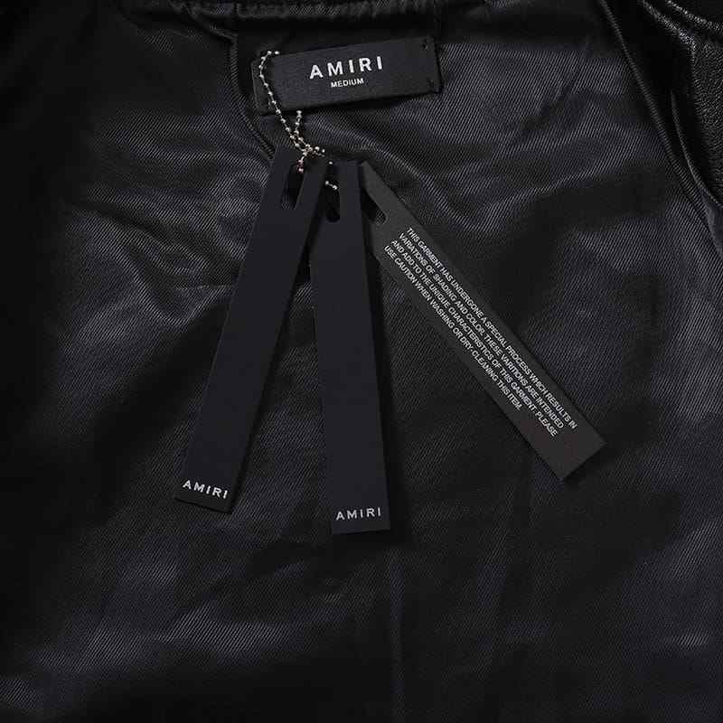 Chamarra Amiri MA Hollywood bomber Leather Black