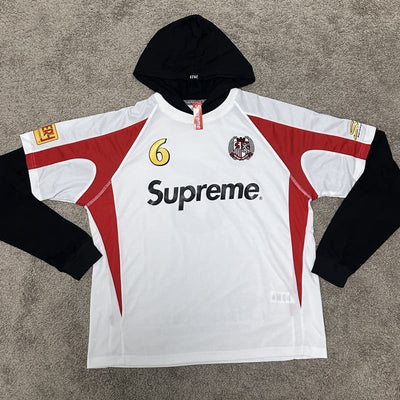 Conjunto Supreme Hooded Soccer Blanco
