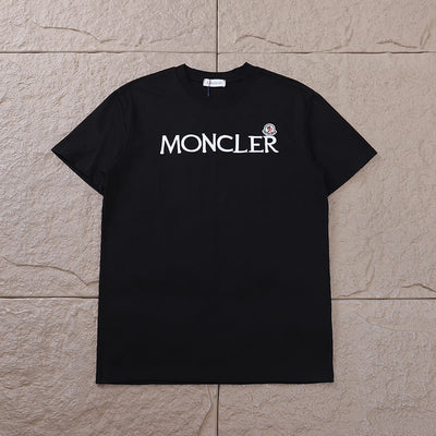 Playera Moncler Enfant Logo Preta
