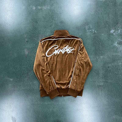 Conjunto Corteiz Veludo Café