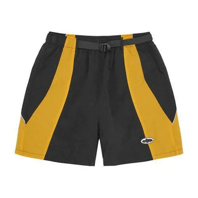 Shorts Corteiz Negro Amarillo