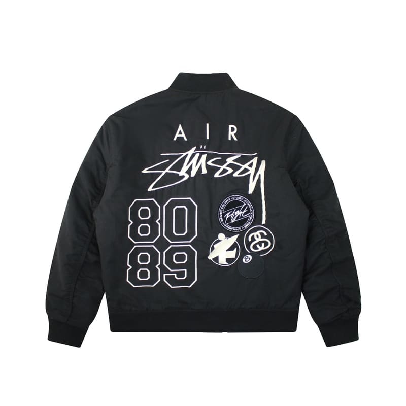 Chamarra Bomber Nike x Stussy Dupla Face Preta