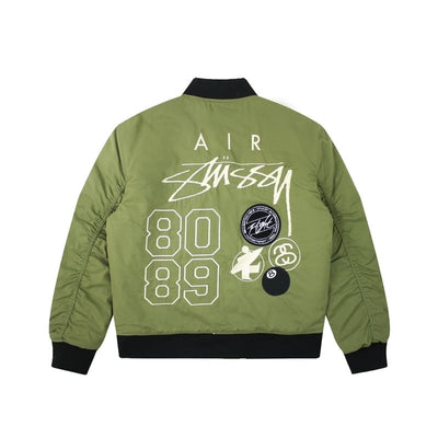Chamarra Bomber Nike x Stussy Dupla Face Verde