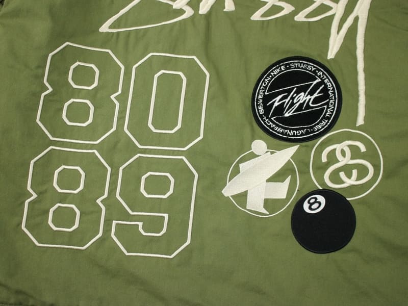 Chamarra Bomber Nike x Stussy Dupla Face Verde