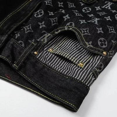 Pantalón Louis Vuitton x Nigo Monogram Patchwork Denim
