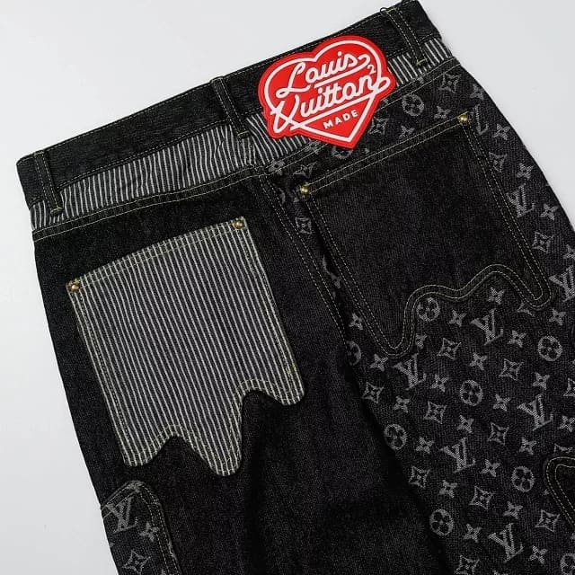 Pantalón Louis Vuitton x Nigo Monogram Patchwork Denim