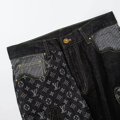 Pantalón Louis Vuitton x Nigo Monogram Patchwork Denim