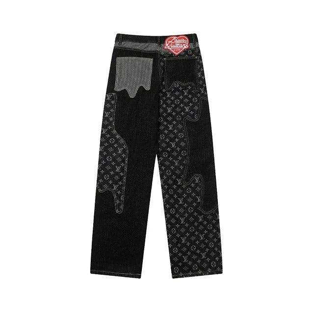 Pantalón Louis Vuitton x Nigo Monogram Patchwork Denim