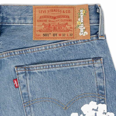 Pantalón Denim Tears x Levi's Cotton Wreath Jean Ligh Wash